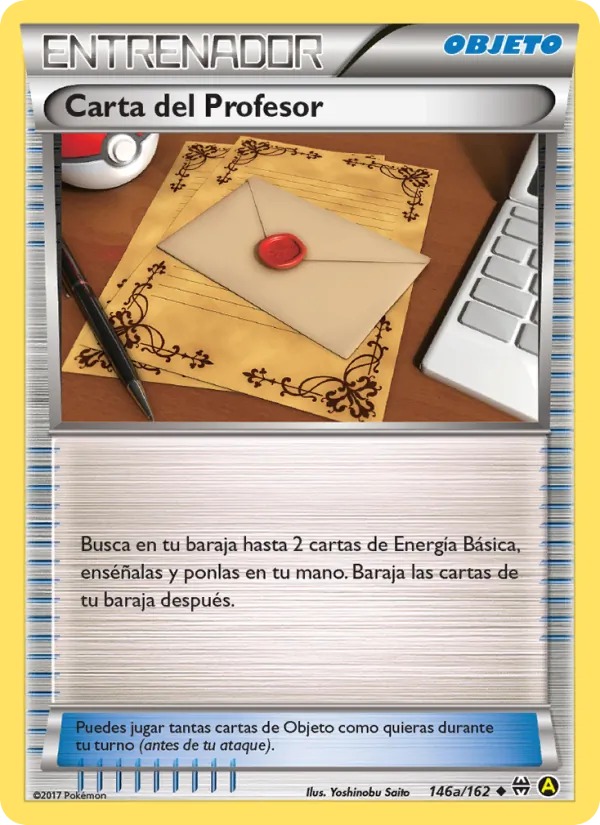 Carta del Profesor Turbo Impulso 146a/162