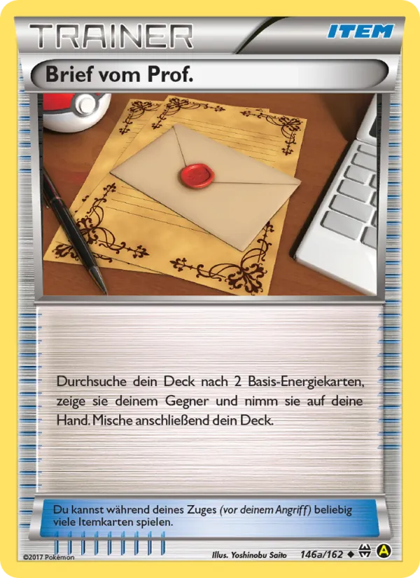Brief vom Prof. TURBOstart 146a/162