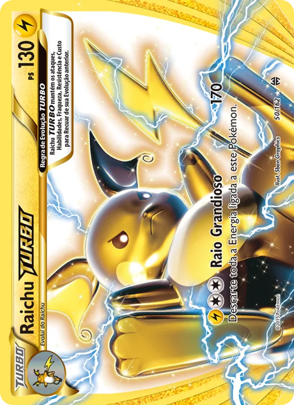 Raichu TURBO Turbo Revolução 50/162