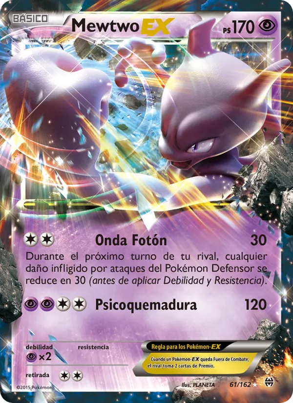 Mewtwo EX Turbo Impulso 61/162