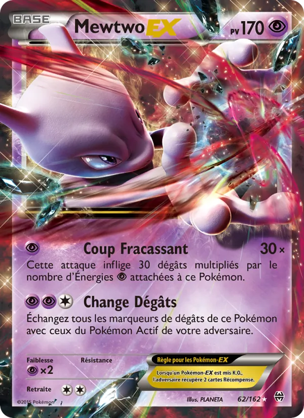 Mewtwo EX Impulsion Turbo 62/162