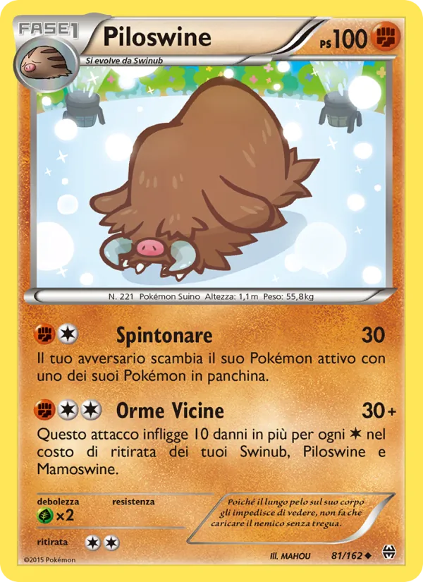 Piloswine Turbo Blitz 81/162