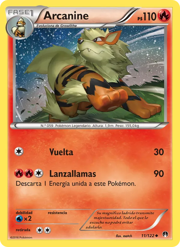 Arcanine TURBOLímite 11/122