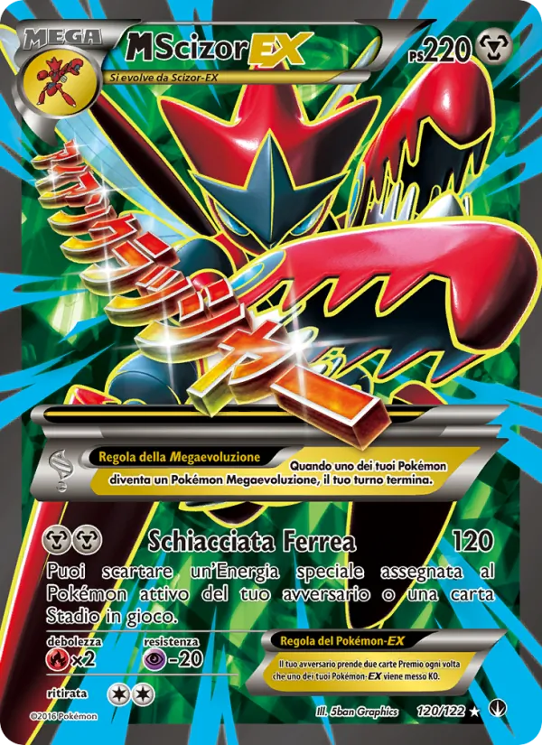 M Scizor EX Turbo Crash 120/122