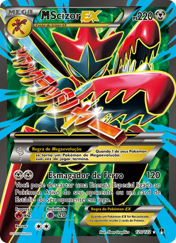 M-Scizor EX Turbo Colisão 120/122