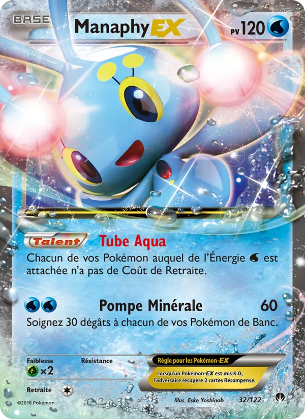 Manaphy EX Rupture Turbo 32/122