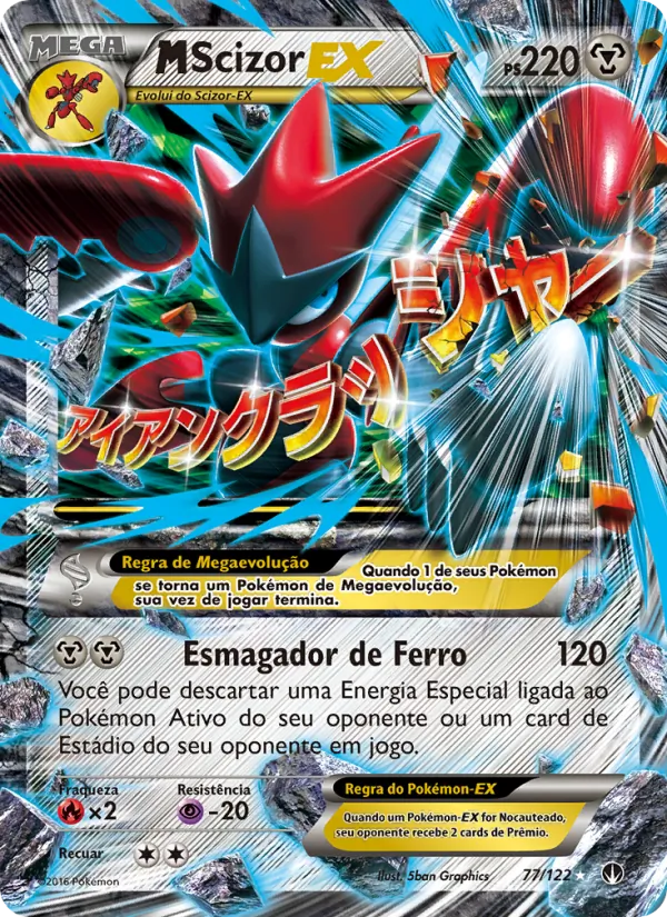 M-Scizor EX Turbo Colisão 77/122