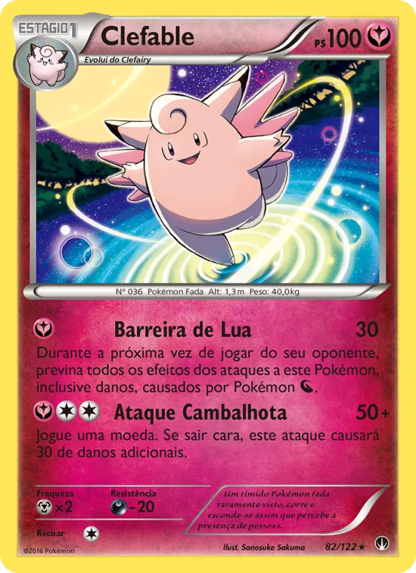 Clefable Turbo Colisão 82/122