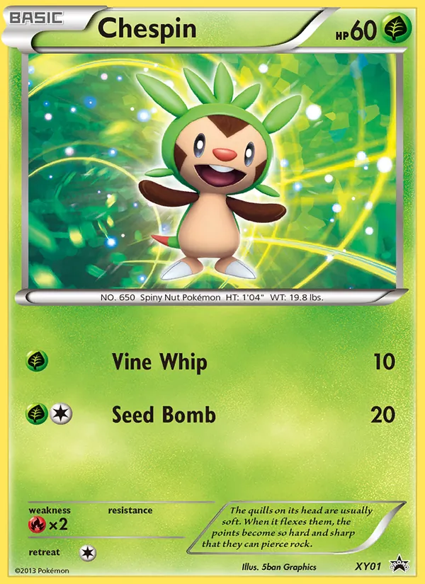 Chespin XY Cartas de promoción XY01/211