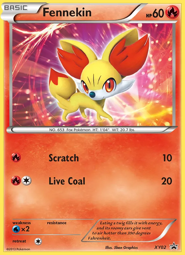 Fennekin XY Black Star Promos XY02/211