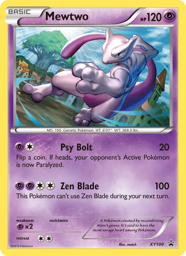 Mewtwo XY Black Star Promos XY100/211