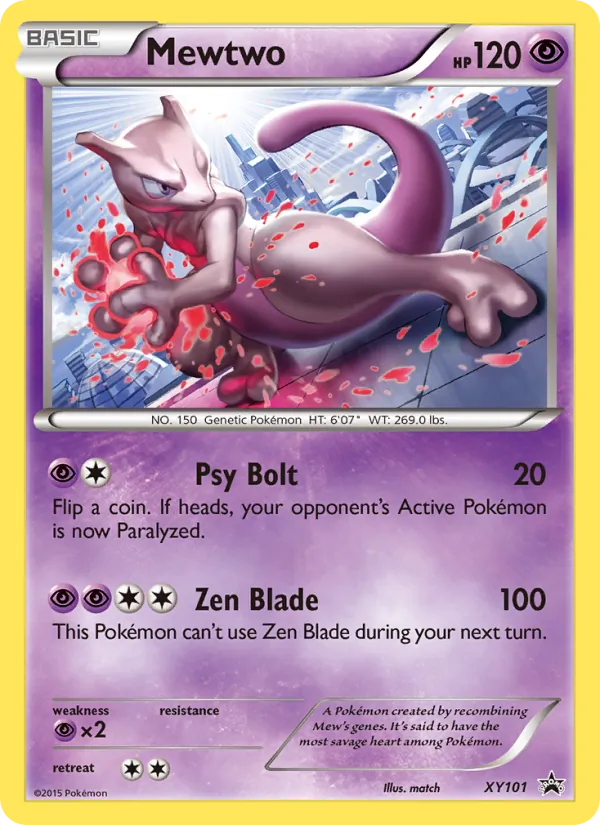Mewtwo XY Cartas de promoción XY101/211