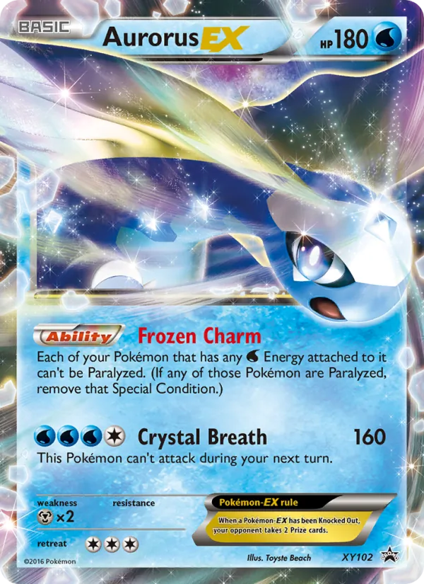 Aurorus EX XY Black Star Promos XY102/211