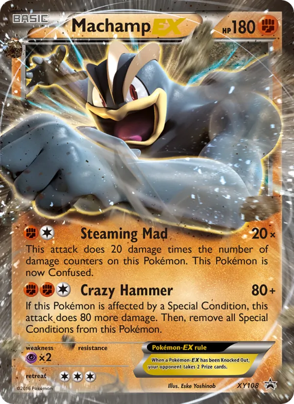 Machamp EX XY Black Star Promos XY108/211