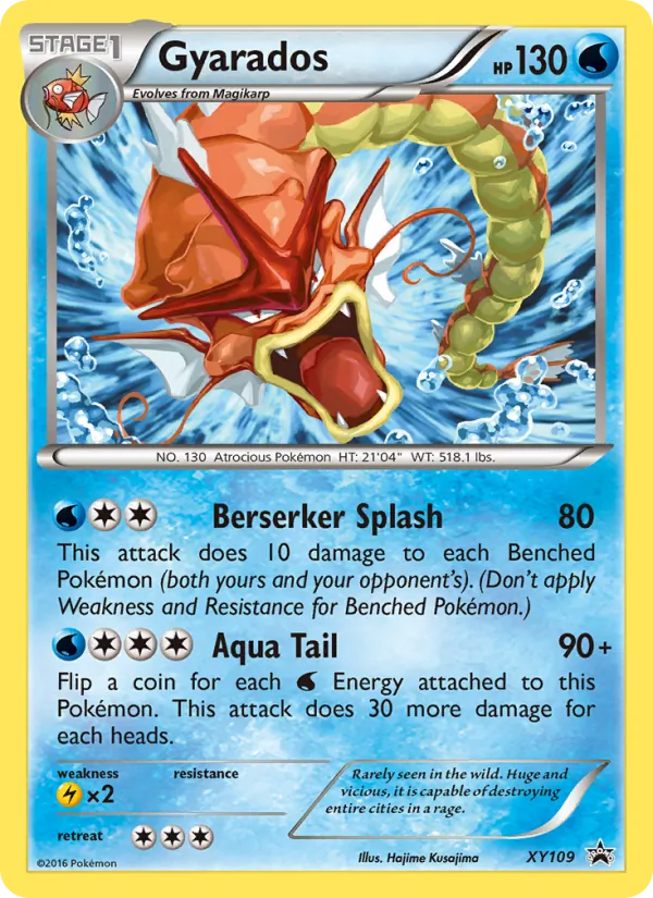 Gyarados XY Cartas de promoción XY109/211