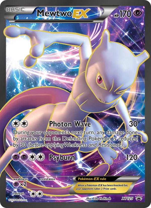 Mewtwo EX XY Cartas de promoción XY125/211