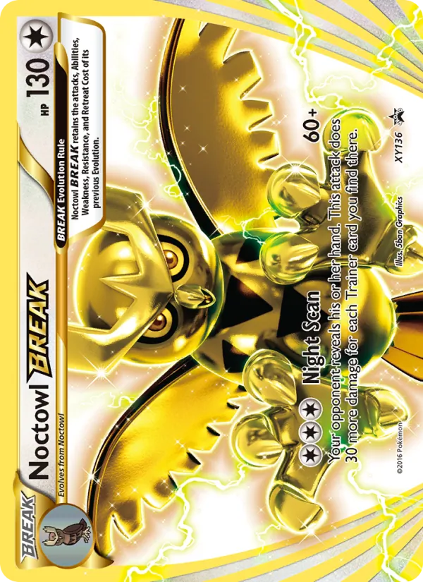 Noctowl BREAK XY Black Star Promos XY136/211