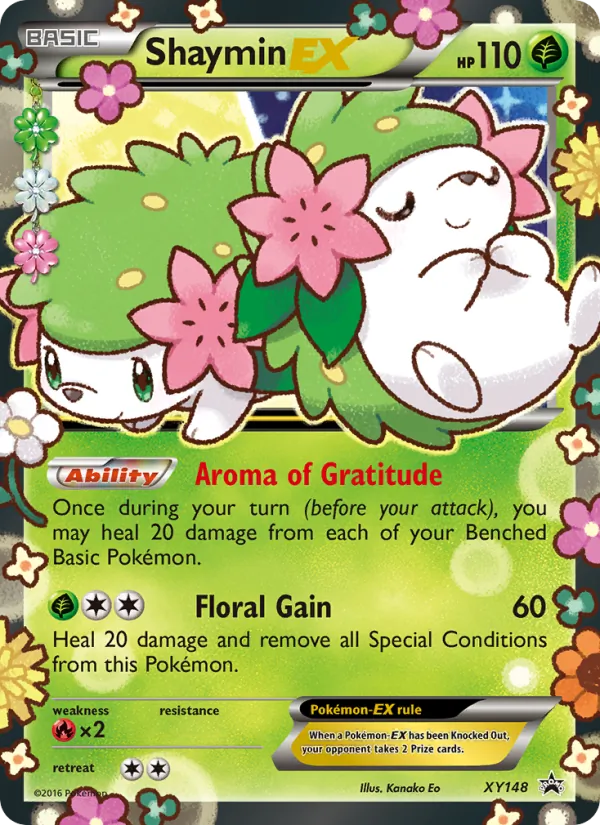 Shaymin EX XY Black Star Promos XY148/211