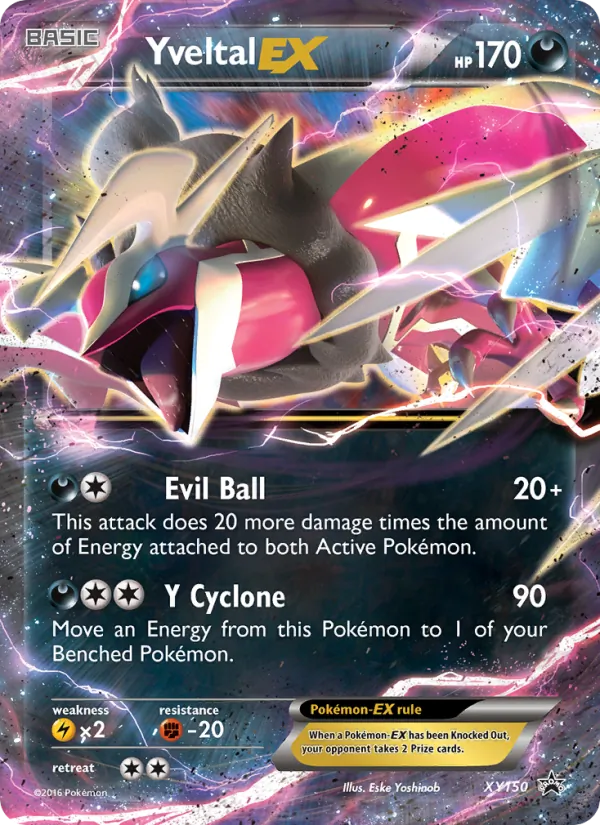 Yveltal EX XY Black Star Promos XY150/211