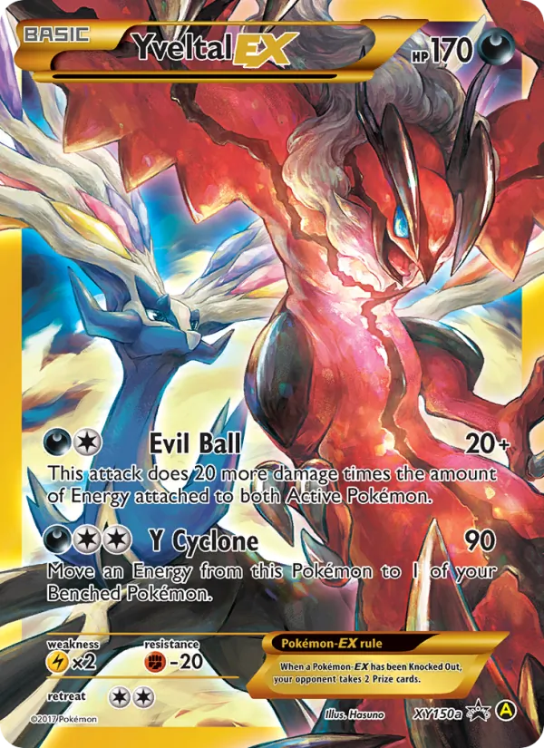 Yveltal-EX XY Black Star Promos XY150a/211