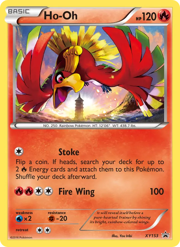 Ho Oh XY Cartas de promoción XY153/211