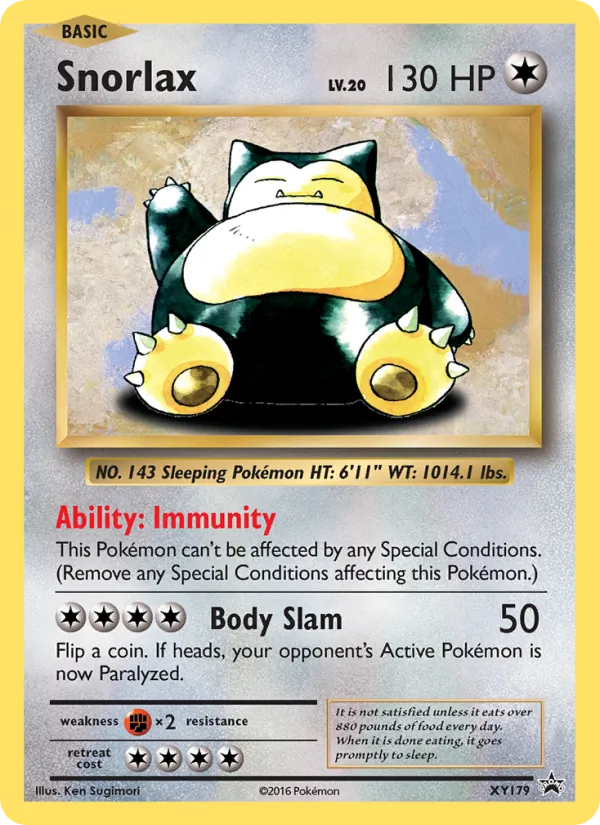 Snorlax XY Black Star Promos XY179/211