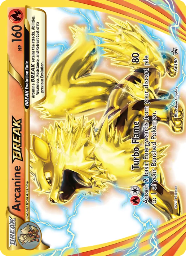 Arcanine BREAK XY Black Star Promos XY180/211