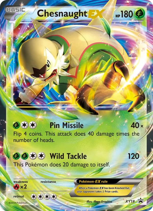 Chesnaught EX XY Cartas de promoción XY18/211