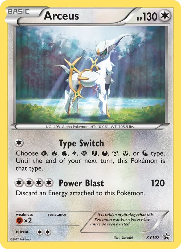 Arceus XY Cartas de promoción XY197/211