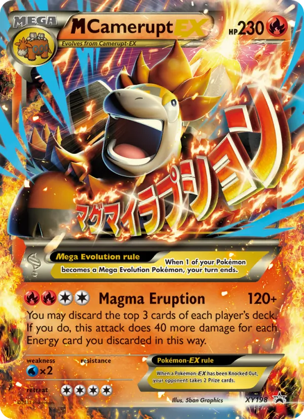 M Camerupt-EX XY Cartas de promoción XY198/211