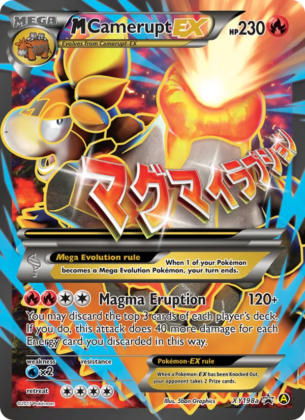 M Camerupt-EX XY Cartas de promoción XY198a/211