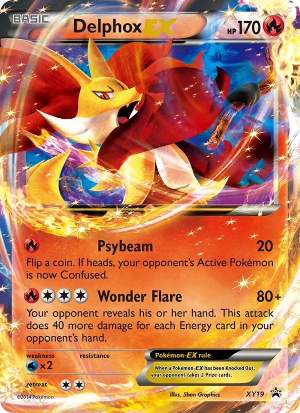 Delphox EX XY Black Star Promos XY19/211