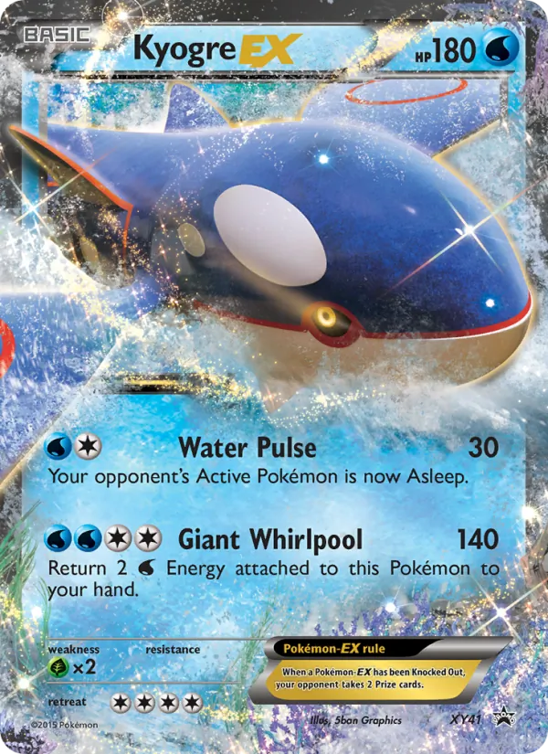 Kyogre EX XY Black Star Promos XY41/211