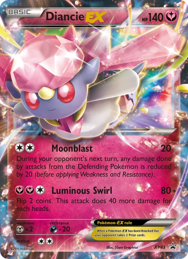 Diancie EX XY Cartas de promoción XY43/211