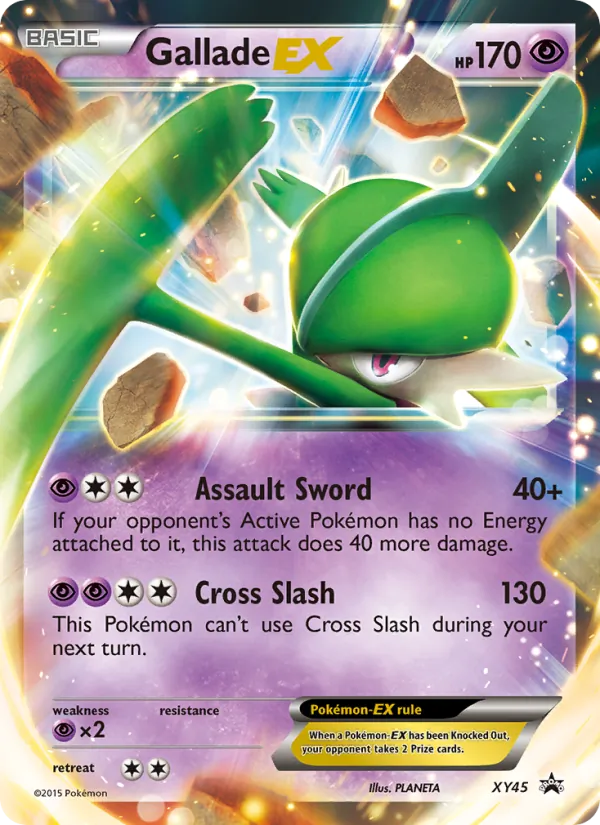 Gallade EX XY Black Star Promos XY45/211