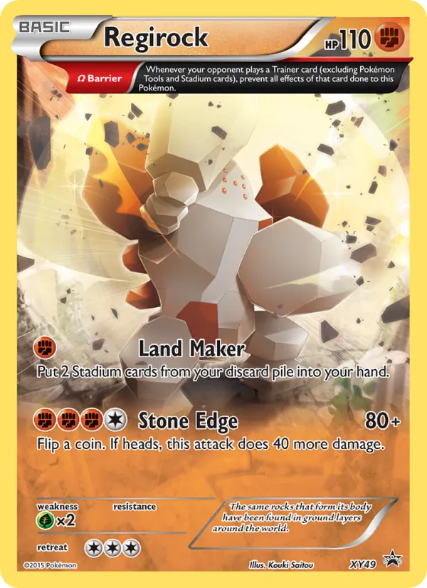 Regirock XY Cartas de promoción XY49/211