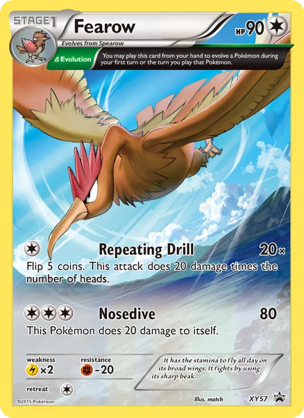 Fearow XY Black Star Promos XY57/211