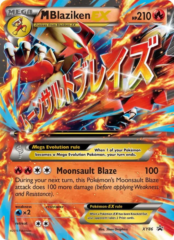 M Blaziken EX XY Cartas de promoción XY86/211