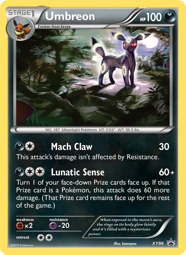 Umbreon XY Cartas de promoción XY96/211
